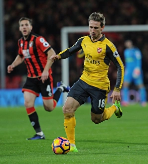 AFC Bournemouth V Arsenal 2016-17 Prints: Nacho Monreal in Action: AFC Bournemouth vs. Arsenal, Premier League 2016-17
