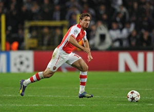 Nacho Monreal in Action: Arsenal vs. RSC Anderlecht, UEFA Champions League, 2014