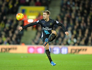 Norwich City V Arsenal 2015-16 Prints: Nacho Monreal in Action: Arsenal vs. Norwich City, Premier League 2015-16