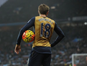 Aston Villa V Arsenal 2015-16 Prints: Nacho Monreal in Action: Arsenal vs. Aston Villa, Premier League 2015-16