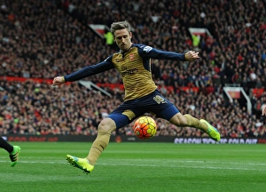 Manchester United V Arsenal 2015/16 Prints: Nacho Monreal in Action: Arsenal vs. Manchester United, Premier League 2015/16