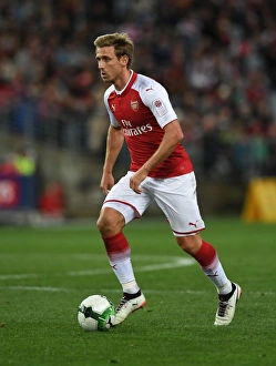Nacho Monreal in Action: Arsenal vs. Western Sydney Wanderers, Sydney 2017
