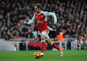 Arsenal V AFC Bournemouth 2016/17 Prints: Nacho Monreal in Action: Arsenal vs AFC Bournemouth, Premier League 2016/17