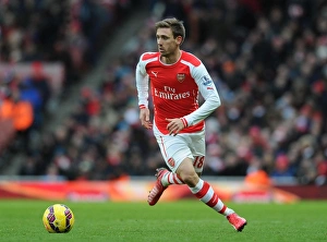 Nacho Monreal in Action: Arsenal vs Aston Villa, Premier League 2014-15