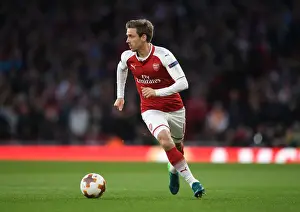 Nacho Monreal in Action: Arsenal vs Atletico Madrid - UEFA Europa League Semi-Final