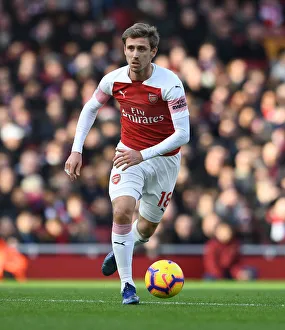 Arsenal V Burnley 2018-19 Prints: Nacho Monreal in Action: Arsenal vs Burnley, Premier League 2018-19