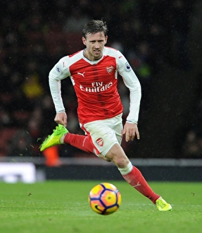 Arsenal V Crystal Palace 2016-17 Prints: Nacho Monreal in Action: Arsenal vs Crystal Palace, Premier League 2016-17