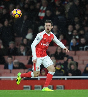 Arsenal V Crystal Palace 2016-17 Prints: Nacho Monreal in Action: Arsenal vs Crystal Palace, Premier League 2016-17