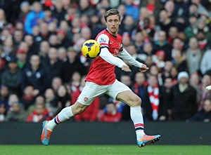Nacho Monreal in Action: Arsenal vs Crystal Palace, Premier League 2013-14