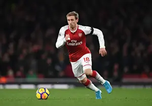 Arsenal V Huddersfield Town 2017-18 Prints: Nacho Monreal in Action: Arsenal vs Huddersfield Town, Premier League 2017-18
