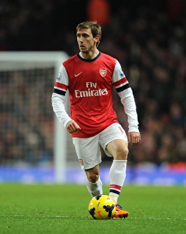 Arsenal V Hull City 2013-14 Prints: Nacho Monreal in Action: Arsenal vs Hull City, Premier League 2013-14