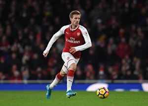 Nacho Monreal in Action: Arsenal vs Newcastle United, Premier League 2017-18