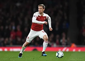 Arsenal V Newcastle United 2018-19 Prints: Nacho Monreal in Action: Arsenal vs Newcastle United, Premier League 2018-19