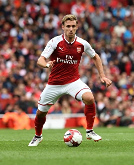 Arsenal V Seville - Emirates Cup 2017-18 Prints: Nacho Monreal in Action: Arsenal vs Sevilla, Emirates Cup 2017-18