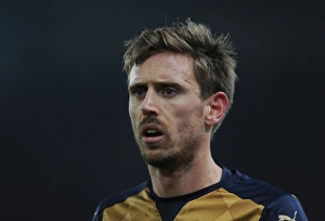 Stoke City V Arsenal 2015-16 Prints: Nacho Monreal in Action: Arsenal vs Stoke City, Premier League 2015-16