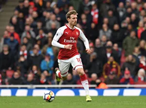 Nacho Monreal in Action: Arsenal vs Stoke City, Premier League 2017-18