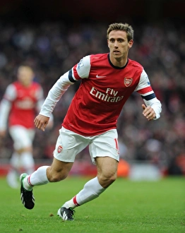 Arsenal V Stoke City 2012-13 Prints: Nacho Monreal in Action: Arsenal vs Stoke City, Premier League 2012-13