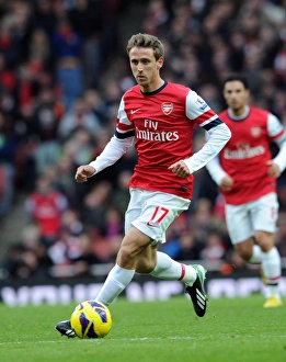 Arsenal V Stoke City 2012-13 Prints: Nacho Monreal in Action: Arsenal vs Stoke City, Premier League 2012-13