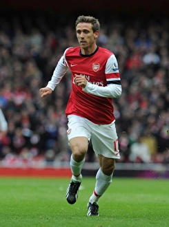 Arsenal V Stoke City 2012-13 Prints: Nacho Monreal in Action: Arsenal vs Stoke City, Premier League 2012-13