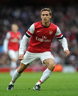 Arsenal V Stoke City 2012-13 Prints: Nacho Monreal in Action: Arsenal vs Stoke City, Premier League 2012-13