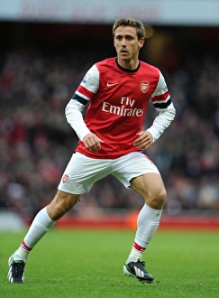 Arsenal V Stoke City 2012-13 Prints: Nacho Monreal in Action: Arsenal vs Stoke City, Premier League 2012-13