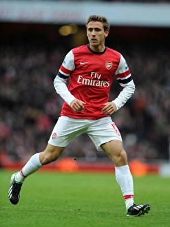 Arsenal V Stoke City 2012-13 Prints: Nacho Monreal in Action: Arsenal vs Stoke City, Premier League 2012-13