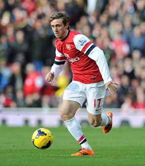 Arsenal V Sunderland 2013-14 Prints: Nacho Monreal in Action: Arsenal vs Sunderland, Premier League 2013-14