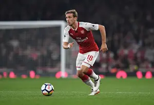 Nacho Monreal in Action: Arsenal vs West Bromwich Albion, Premier League 2017-18