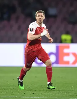 Napoli V Arsenal 2018-19 Prints: Nacho Monreal in Action: Arsenal's Europa League Battle at Napoli, 2019