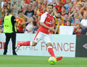 Lens V Arsenal 2016-17 Prints: Nacho Monreal in Action: Arsenal's Pre-Season Battle against RC Lens (2016)