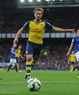 Nacho Monreal in Action: Everton vs. Arsenal, Premier League 2014/15
