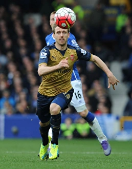 Everton V Arsenal 2015-16 Prints: Nacho Monreal in Action: Everton vs. Arsenal, Premier League 2015-16