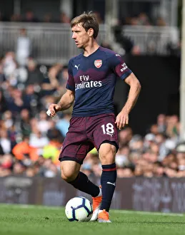 Fulham V Arsenal 2018-19 Prints: Nacho Monreal in Action: Fulham vs Arsenal, Premier League 2018-19