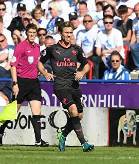 Huddersfield Town V Arsenal 2017-18 Prints: Nacho Monreal in Action: Huddersfield Town vs Arsenal, Premier League 2017-18