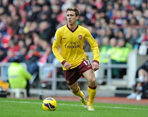 Nacho Monreal in Action: Sunderland vs Arsenal, Premier League 2012-13