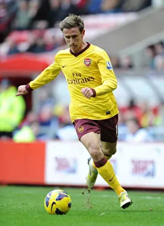 Sunderland V Arsenal 2012-13 Prints: Nacho Monreal in Action: Sunderland vs Arsenal, Premier League 2012-13