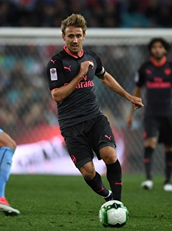 Sydney FC V Arsenal - 2017-18 Prints: Nacho Monreal in Action: Sydney FC vs. Arsenal Pre-Season Friendly (2017)