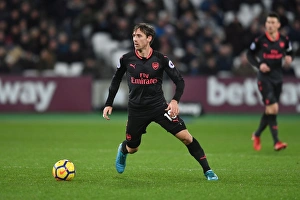 Nacho Monreal in Action: West Ham United vs. Arsenal, Premier League 2017-18