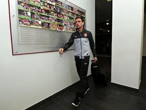 Arsenal V Everton 2012-13 Prints: Nacho Monreal Approaches Emirates Stadium: Arsenal vs Everton, Premier League 2012-13