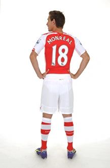 Arsenal Photocall 2014/15 Prints: Nacho Monreal at Arsenal: 2014-15 Team Photocall