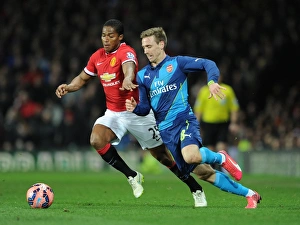 Nacho Monreal (Arsenal) Antonio Valencia (Man Utd). Manchester United 1:2 Arsenal Nacho Monreal (Arsenal) Antonio Valencia (Man Utd). Manchester United 1:2 Arsenal