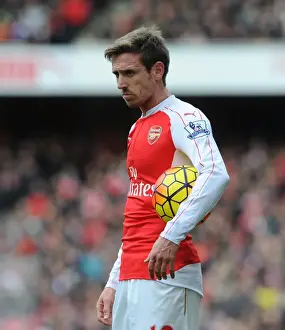 Arsenal V Leicester City 2015-16 Prints: Nacho Monreal (Arsenal). Arsenal 2: 1 Leicester City