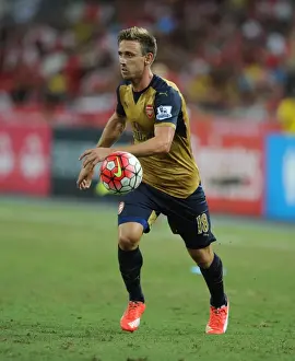 Nacho Monreal (Arsenal). Arsenal 4: 0 Singapore XI. Barclays Asia Trophy. Pre Season