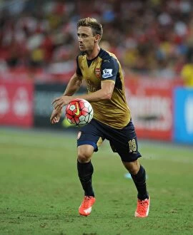 Nacho Monreal (Arsenal). Arsenal 4:0 Singapore XI. Barclays Asia Trophy. Pre Season