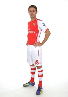 Arsenal Photocall 2014/15 Prints: Nacho Monreal at Arsenal Photocall 2014-15
