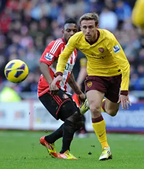 Nacho Monreal (Arsenal) Stephane Sessegnon (Sunderland). Sunderland 0: 1 Arsenal