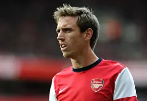 Arsenal V Blackburn Rovers - FA Cup 2012-13 Prints: Nacho Monreal: Arsenal's Defensive Hero Shines in FA Cup Victory over Blackburn Rovers