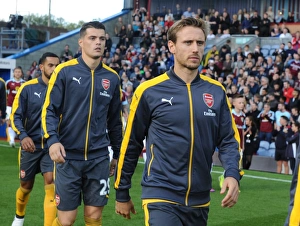 Burnley V Arsenal 2016-17 Prints: Nacho Monreal: Arsenal's Ready Warrior Against Burnley, Premier League 2016-17