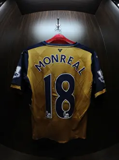 Arsenal V Singapore XI Prints: Nacho Monreal Gears Up: Arsenal FC's Pre-Match Routine vs Singapore XI