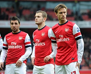 Arsenal V Aston Villa - 2012-13 Prints: Nacho Monreal Readies for Arsenal vs. Aston Villa Clash (2012-13)